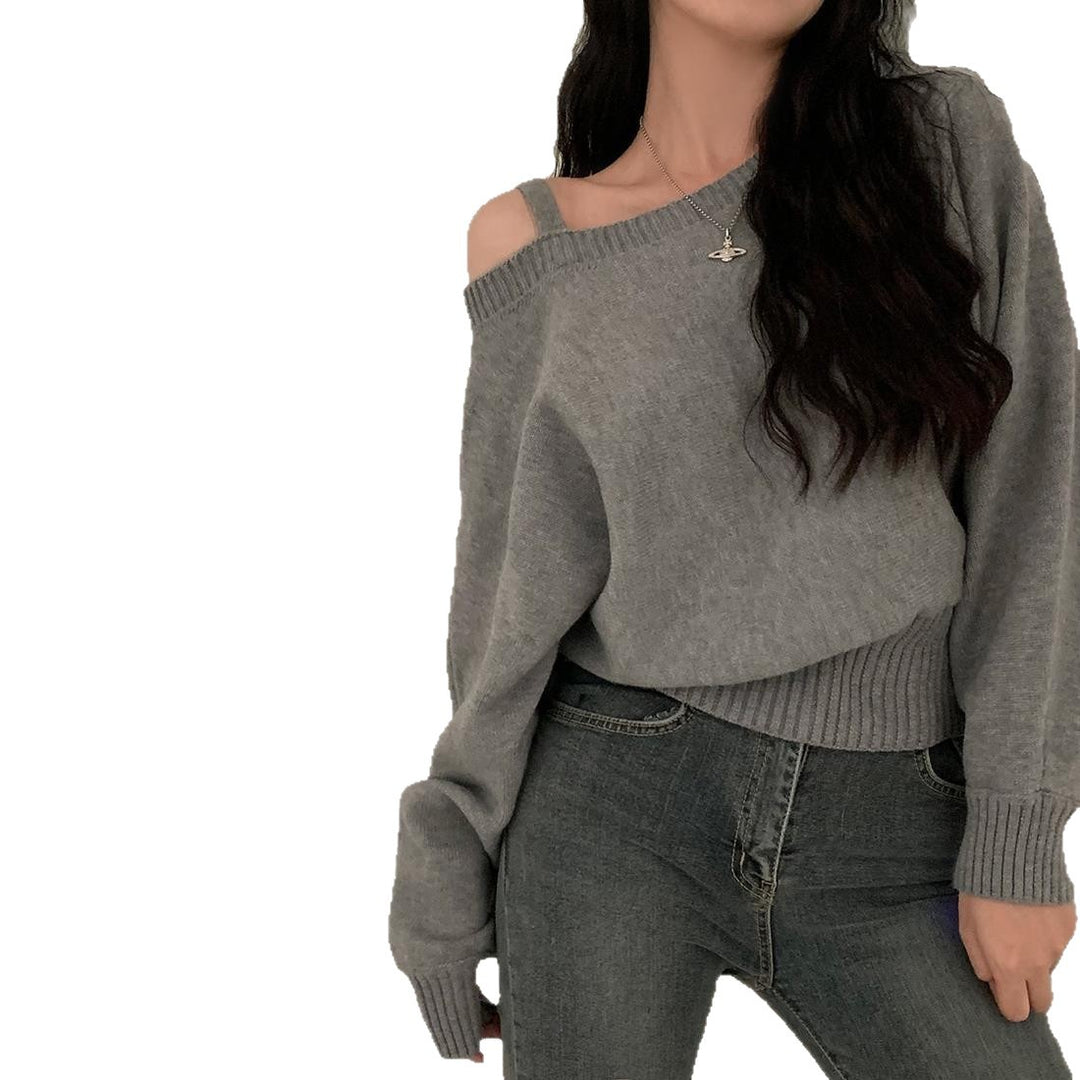 Damen Oversized Strickpullover Drune