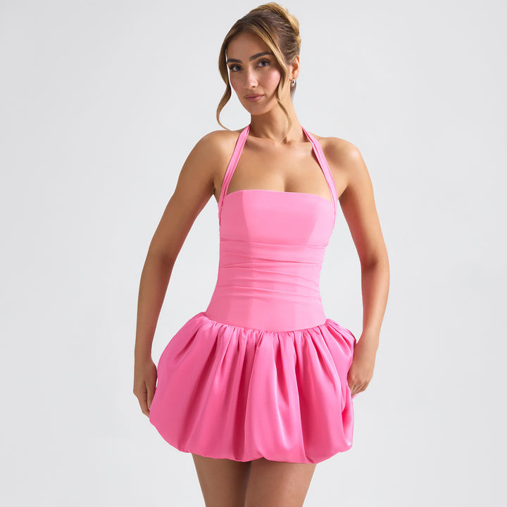 Damen Verspieltes Minikleid mit schwingendem Rock Drune