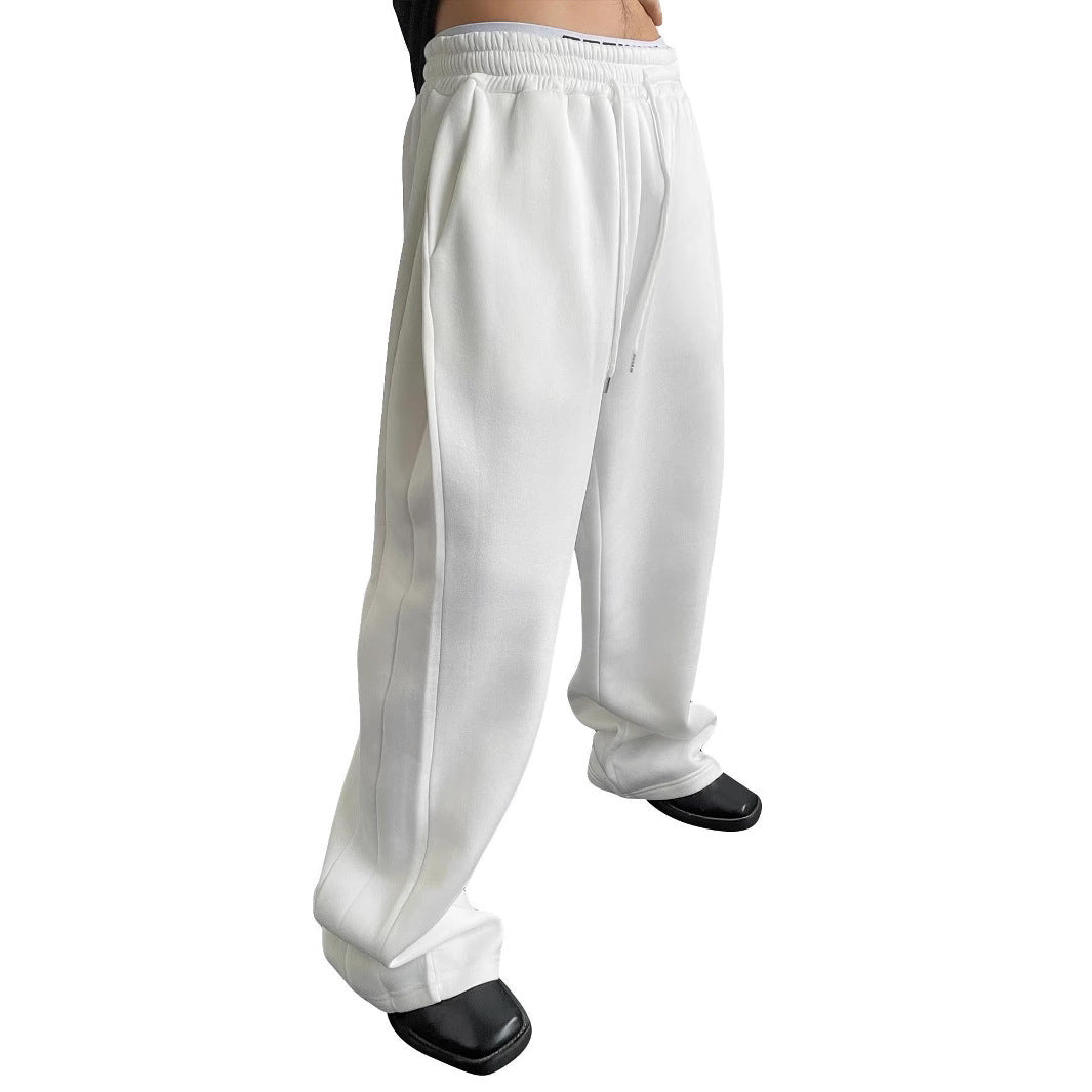 Unisex nan lässige Oversize Jogginghose mit elastischem Bund und Kordelzug Drune