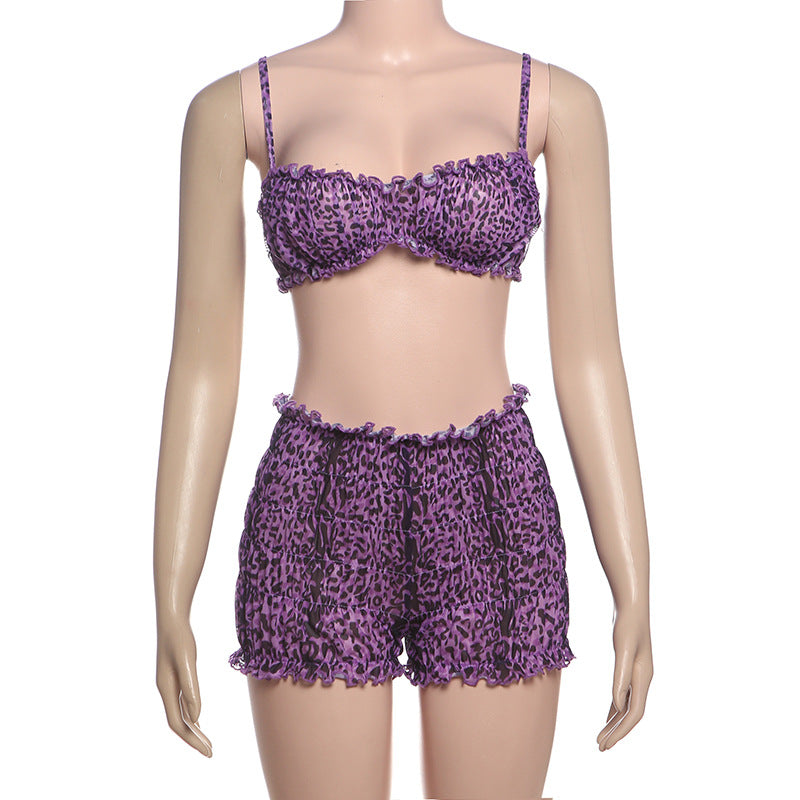 Damen modisches Tiermuster-Bikini-Set Drune