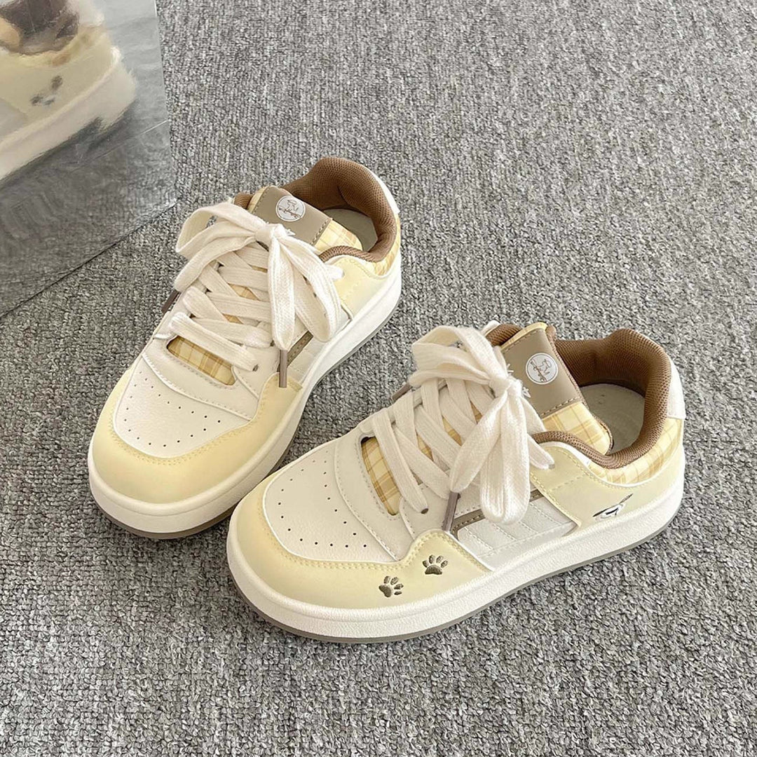 Damen Sneakers im verspielten Design mit dekorativen Bärenmotiven und komfortabler Sohle Drune