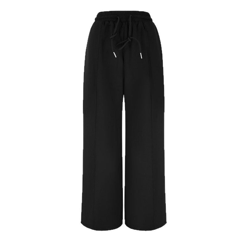 Damen weite Freizehhose mit elastischem Bund und Kordelzug Drune