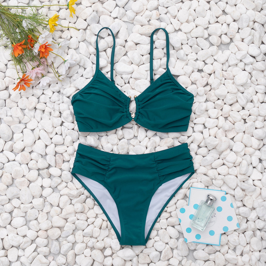 Damen Hochgeschnittener Bikini Drune