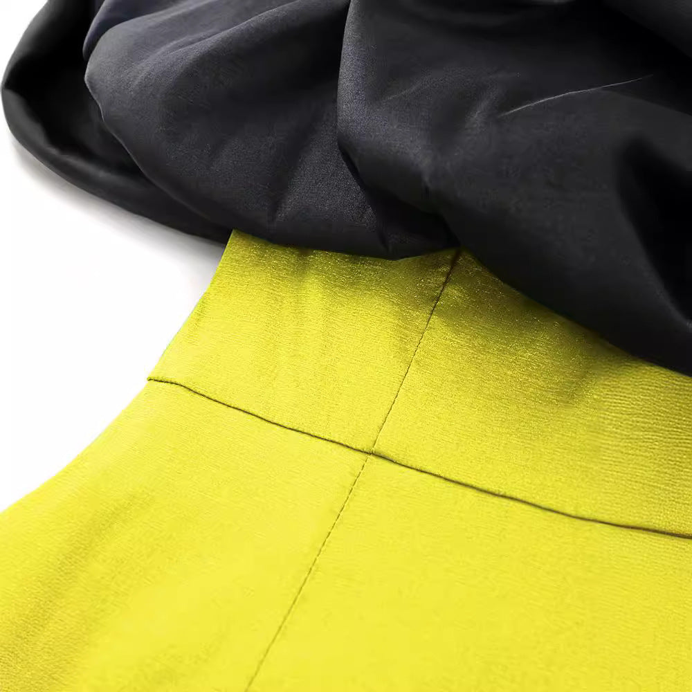 Damen Cocktailkleid mit voluminösem Tüllkragen Drune