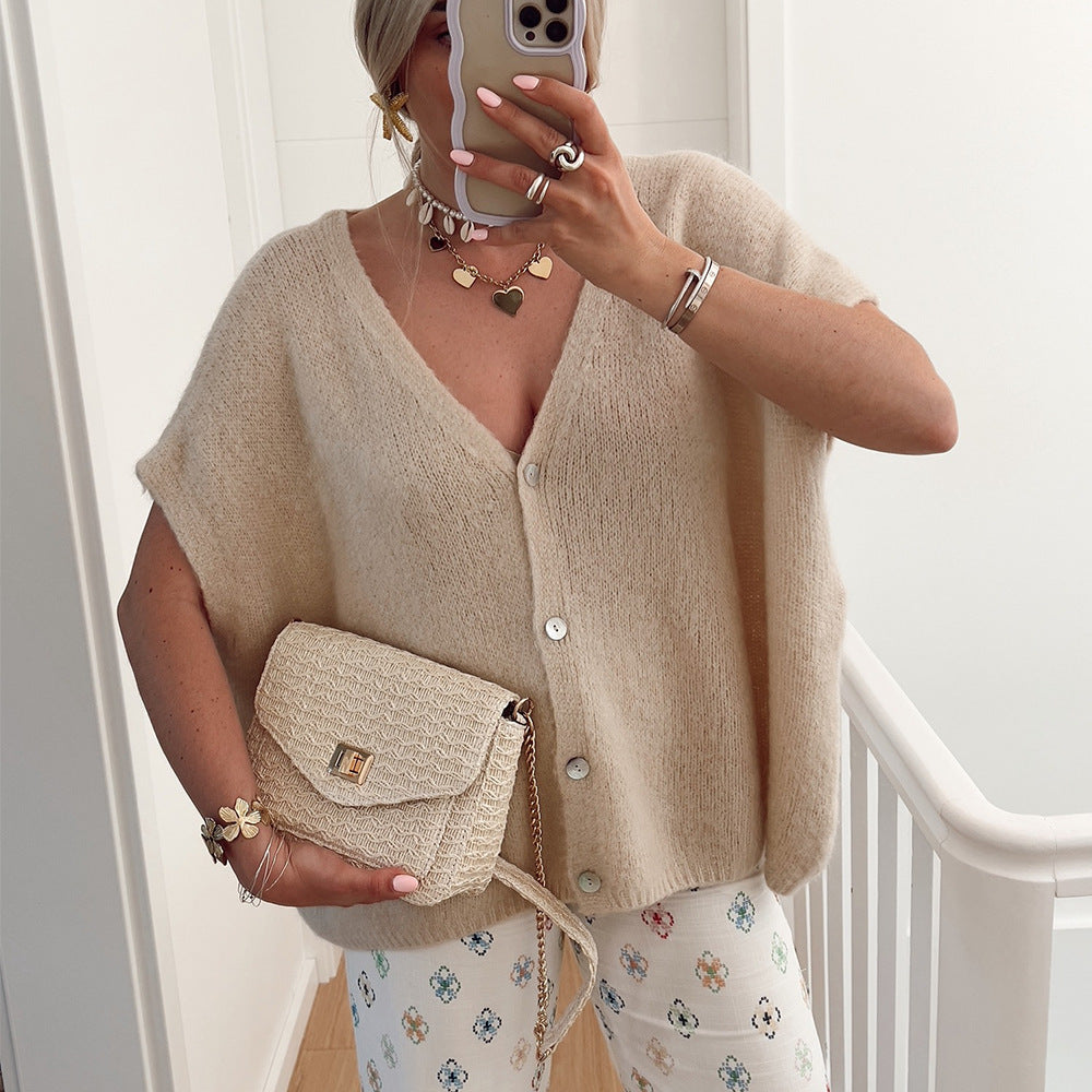 Damen lässige Oversized Strickjacke Drune