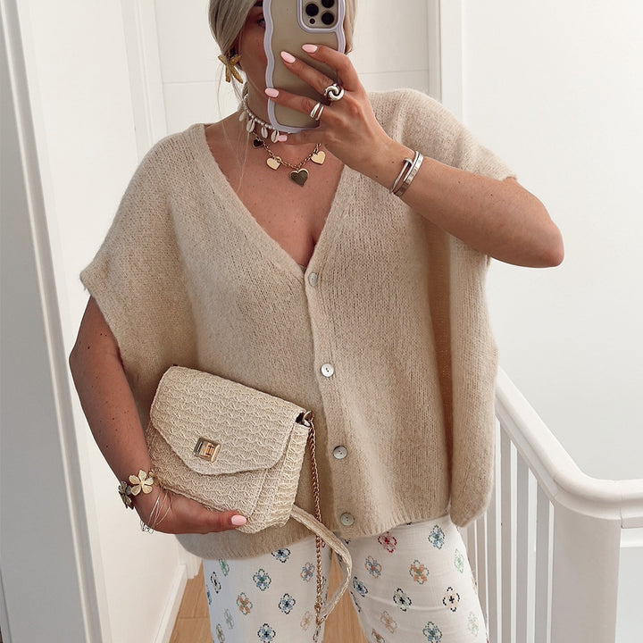 Damen lässige Oversized Strickjacke Drune