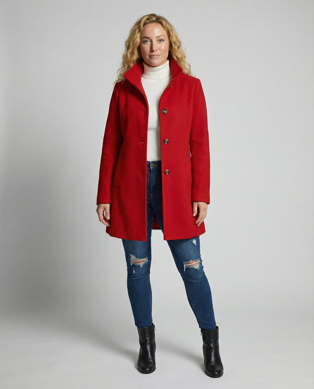 Eleganter Damen Wollmantel | Drune