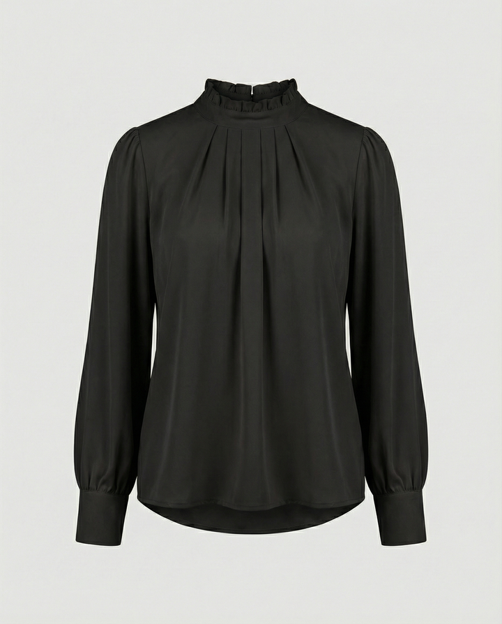 Drune | Falten Hoher Kragen Lässiger Schnitt Elegante Kleidung