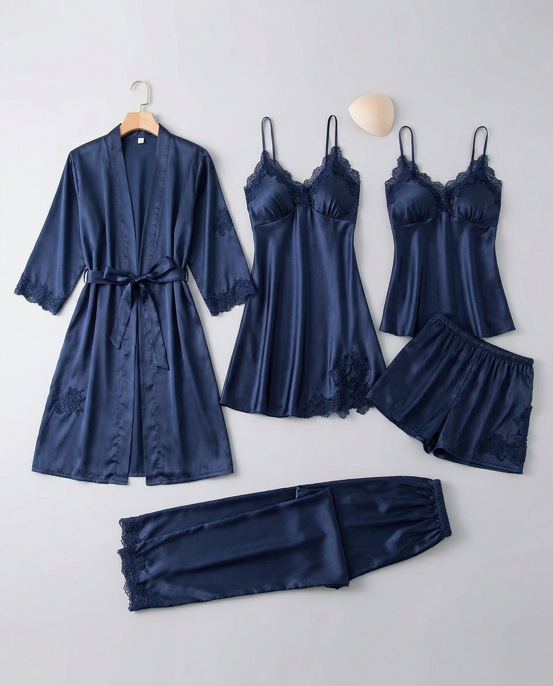 Luxuriöses Seiden Pyjama Set Damen Drune