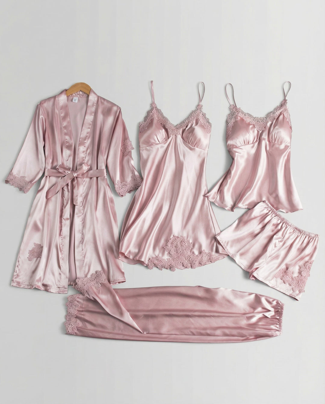 Luxuriöses Seiden Pyjama Set Damen Drune