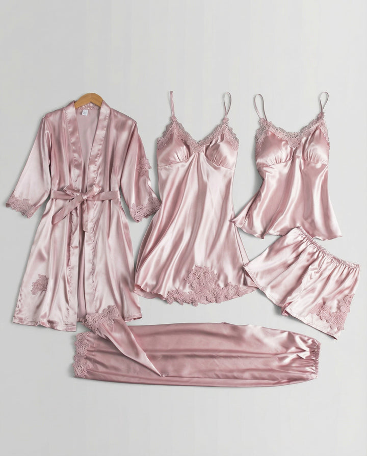 Luxuriöses Seiden Pyjama Set Damen Drune