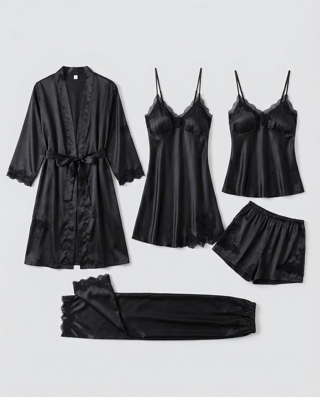 Luxuriöses Seiden Pyjama Set Damen Drune