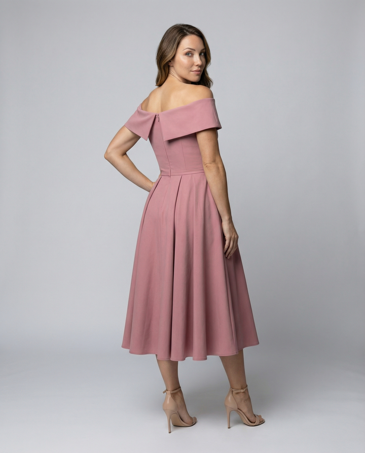 Mode Lässig Trägerlos Satin Partykleid