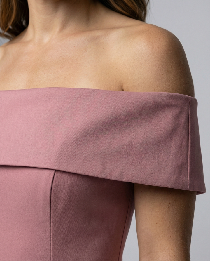 Mode Lässig Trägerlos Satin Partykleid