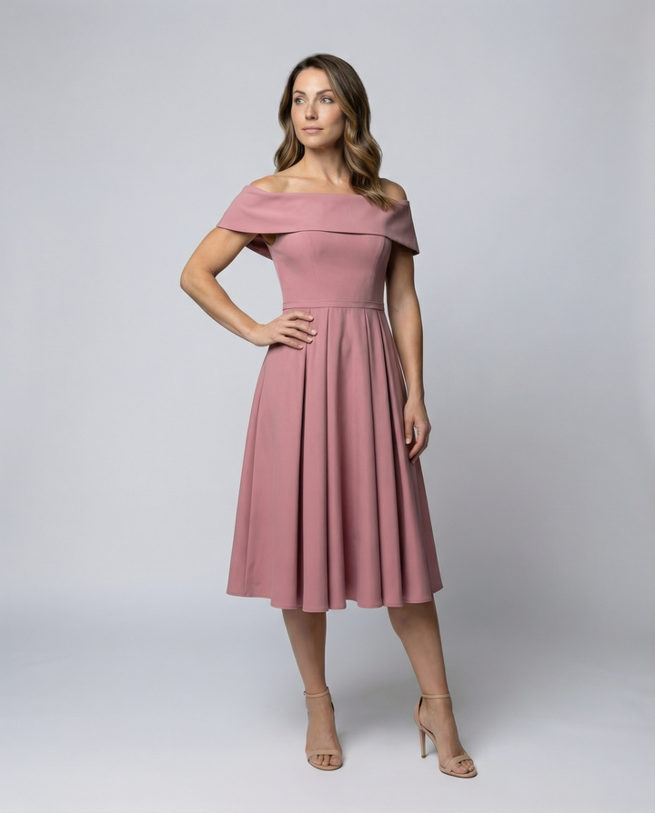 Mode Lässig Trägerlos Satin Partykleid