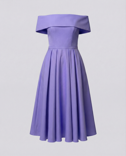 Drune | Vielseitiges Trägerloses Satin-Kleid für Partys
