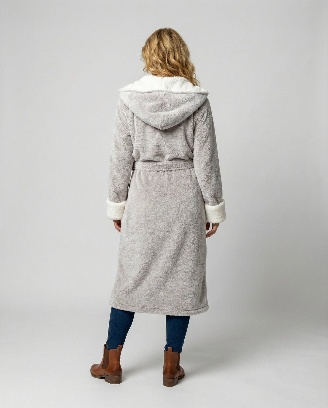 Kuscheliger Fleece Morgenmantel Damen | Drune