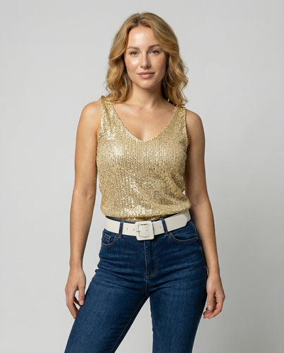 Glitzerndes Damen Oberteil | Drune