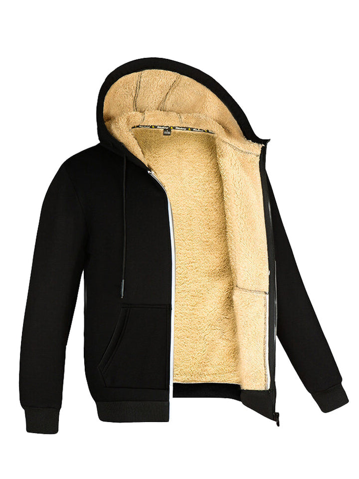 Drune | Herren Fleeceweste mit Fellfutter