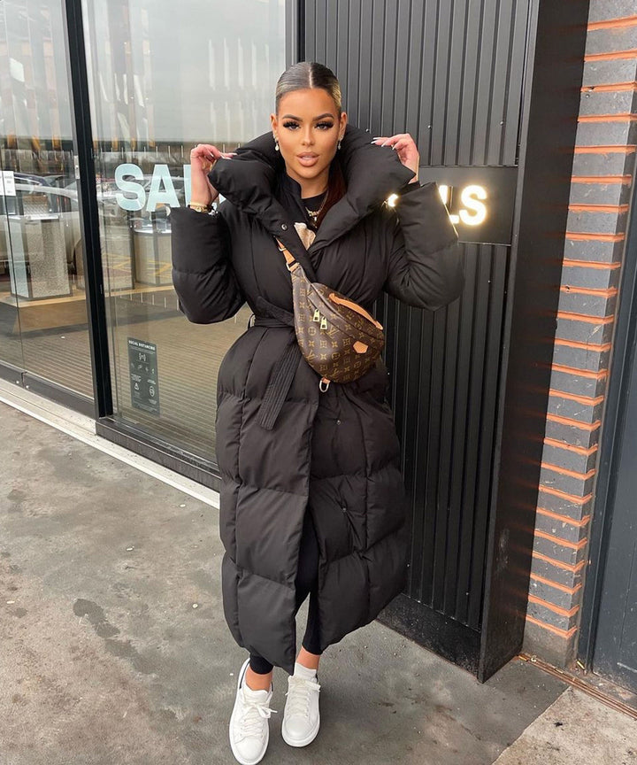 Drune | Damen Oversized Lange Gesteppten Winterparka