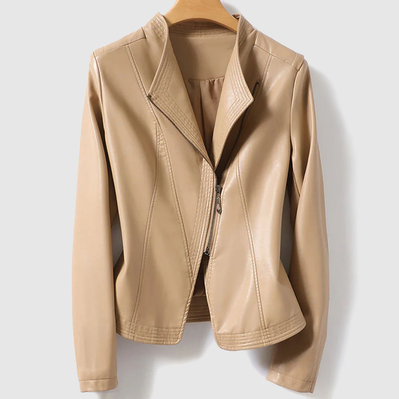 Drune | Lederjacke Mit Reißverschluss Für Damen - Ideal für Alltag