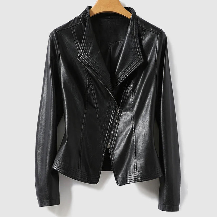 Drune | Lederjacke Mit Reißverschluss Für Damen - Ideal für Alltag