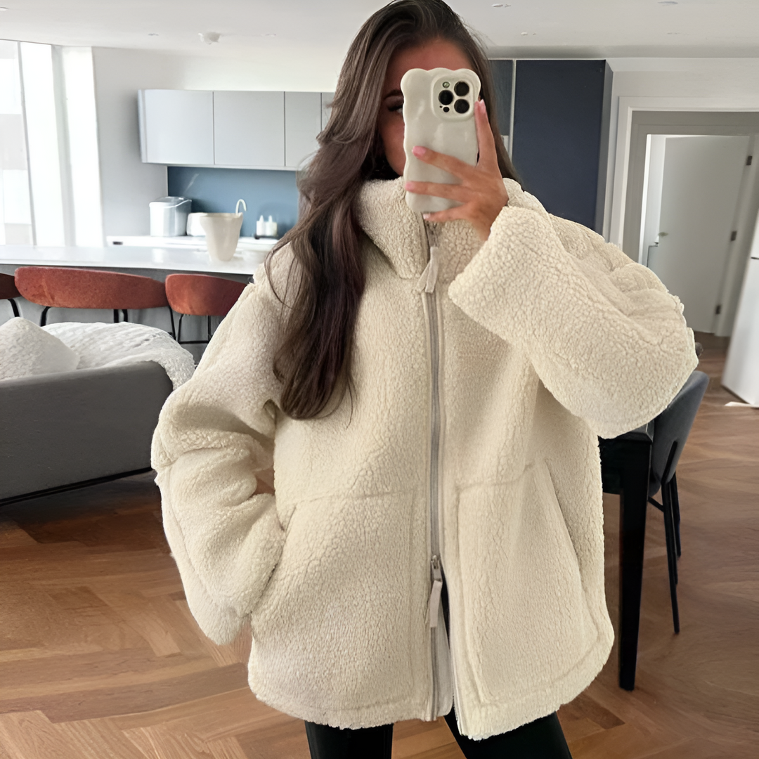 Drune | Gemütliche Teddy Zip-Up Jacke