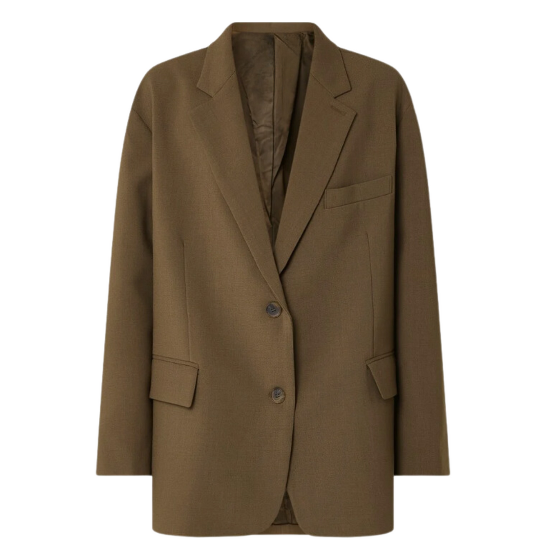 Drune | Klassischer Blazer Wollmischung Stilvoll, Zeitlos