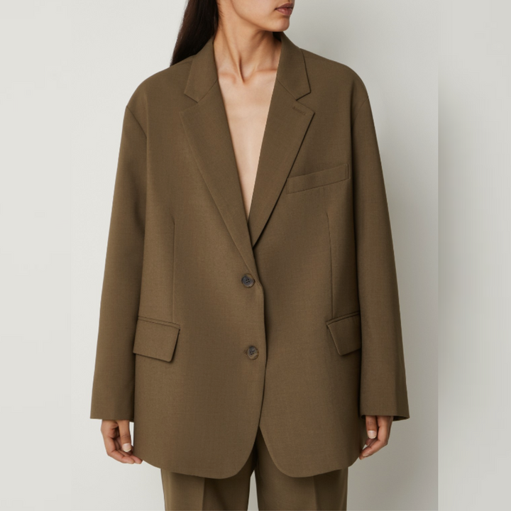 Drune | Klassischer Blazer Wollmischung Stilvoll, Zeitlos