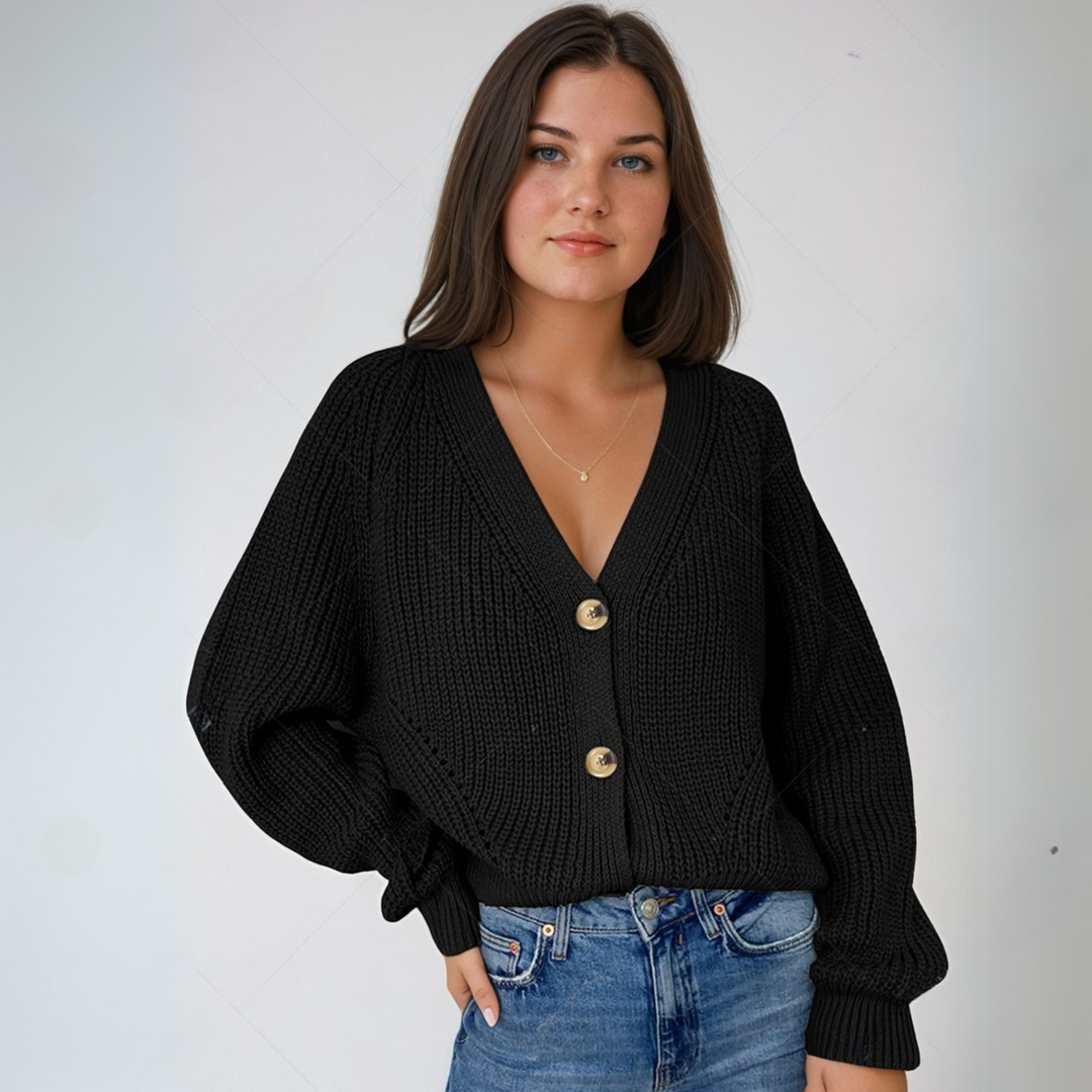 Drune | STRICK-CARDIGAN MIT V-AUSSCHNITT
