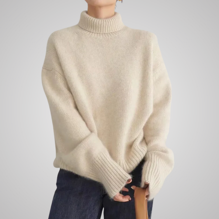 Drune | Strickpullover Hoher Kragen Oversize Passform