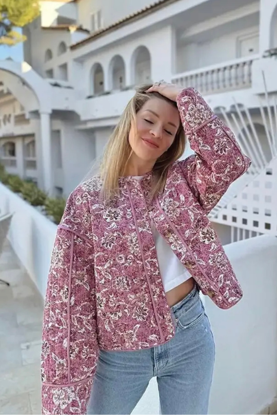Drune | Jacke mit Frühlingsdruck