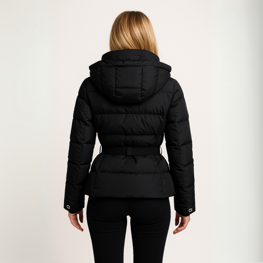 Drune | Frauen Puff-Jacke – Mit Gürtel, Wasserabweisend