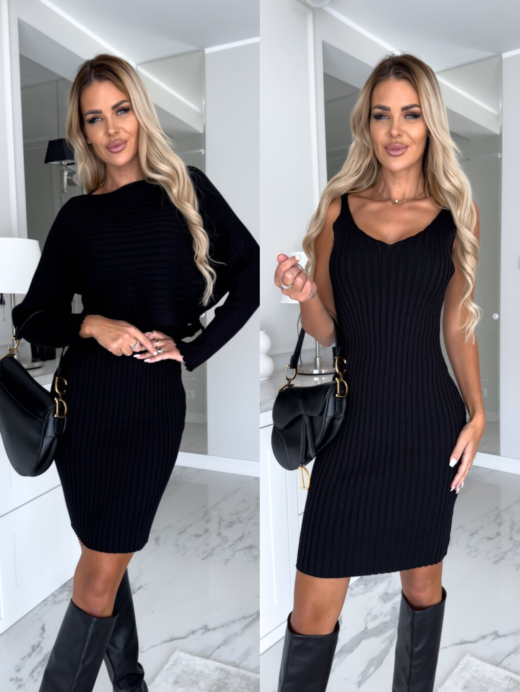 Drune | Two-Piece Set (Dress + Sweater) – Stylish and Comfortable