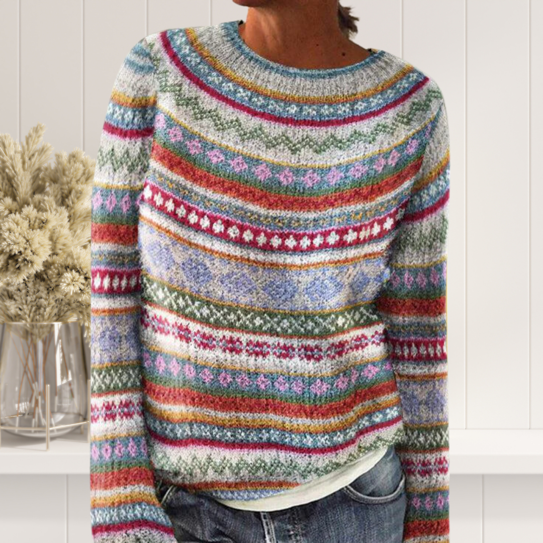 Drune | Strickpullover mit Langen Ärmeln und Druck