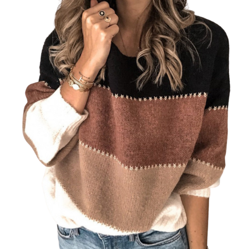 Drune | Bequemer Gestreifter Pullover