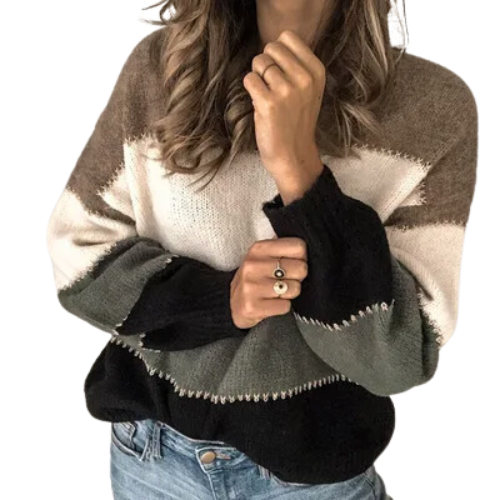 Drune | Bequemer Gestreifter Pullover
