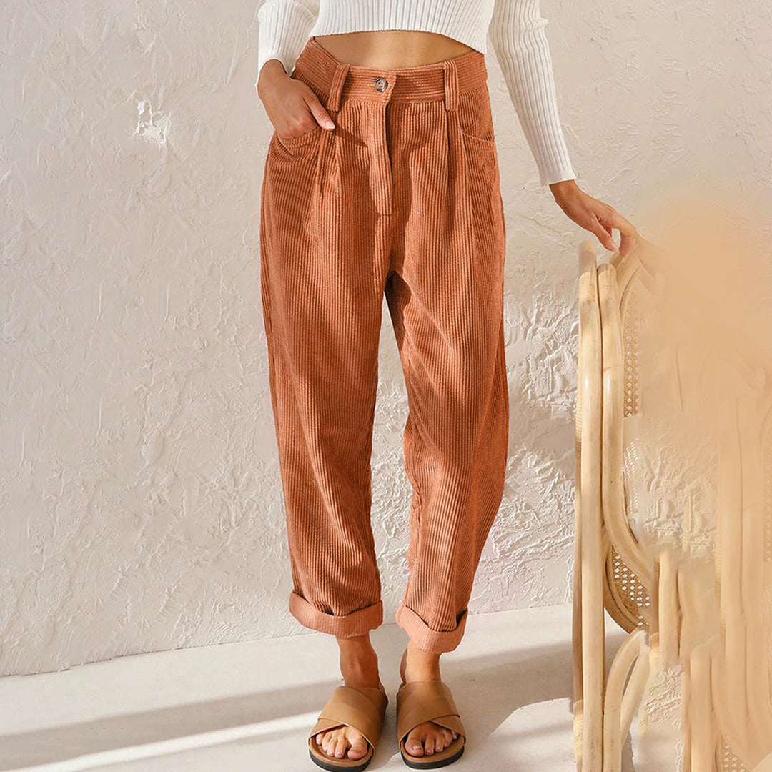 Drune | Elegante Hochbundhose aus Cord