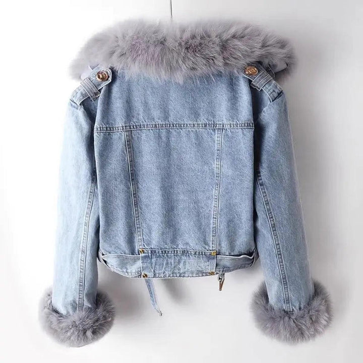 Drune | Bio Jeansjacke mit Ultrafeinem Fellfutter