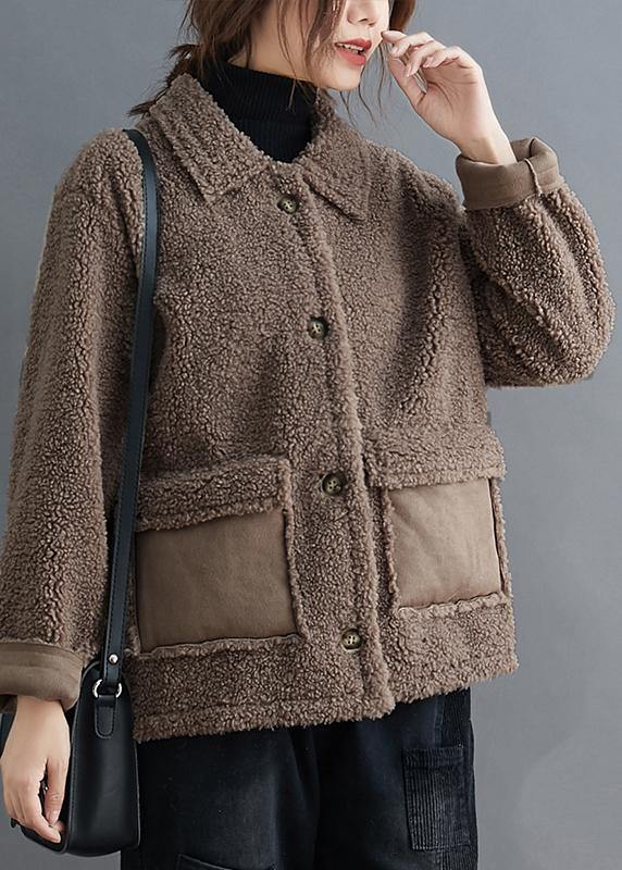 Drune | beige Mäntel Qualitätsoberbekleidung Arbeitsoutfits Revers Taschen Oberbekleidung