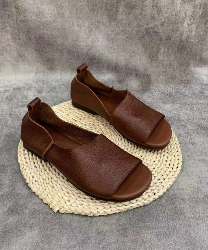 Drune | Flache Schuhe mit Offenen Zehen