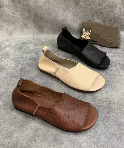 Drune | Flache Schuhe mit Offenen Zehen