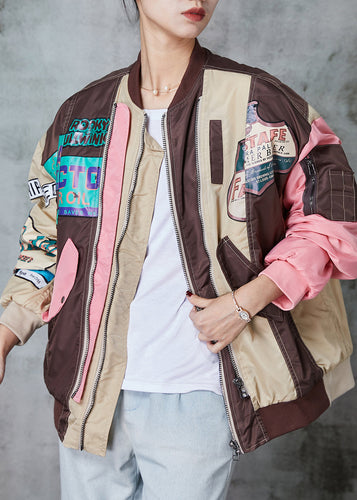Drune | Design Colorblock Zip Up Patchwork Feine Baumwollgefüllte Mäntel