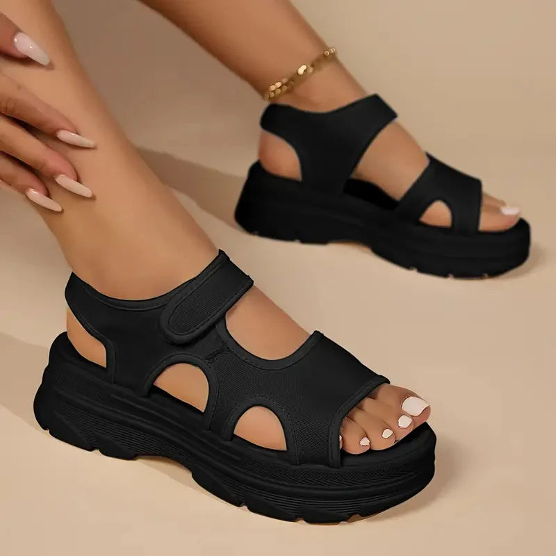 Drune | Sandalen Fußgewölbestütze Massage Keilsandalen Schuhe für den Sommer