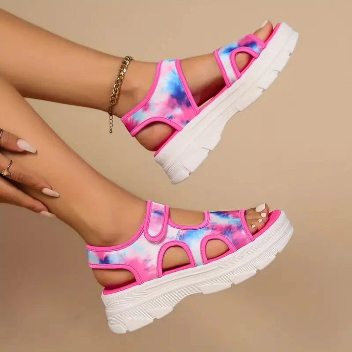Drune | Sandalen Fußgewölbestütze Massage Keilsandalen Schuhe für den Sommer