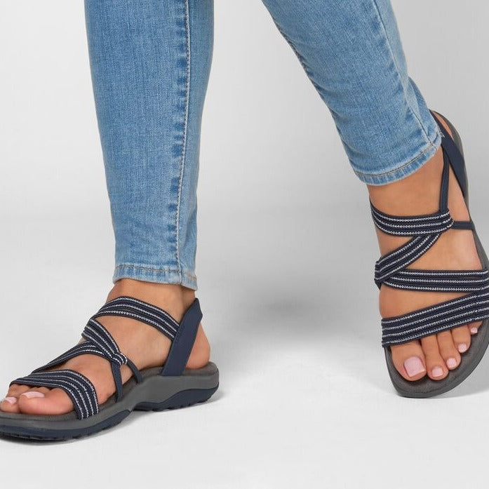Drune | Sandalen Slipper Fußgewölbeunterstützung Sportsandalen Damensandalen
