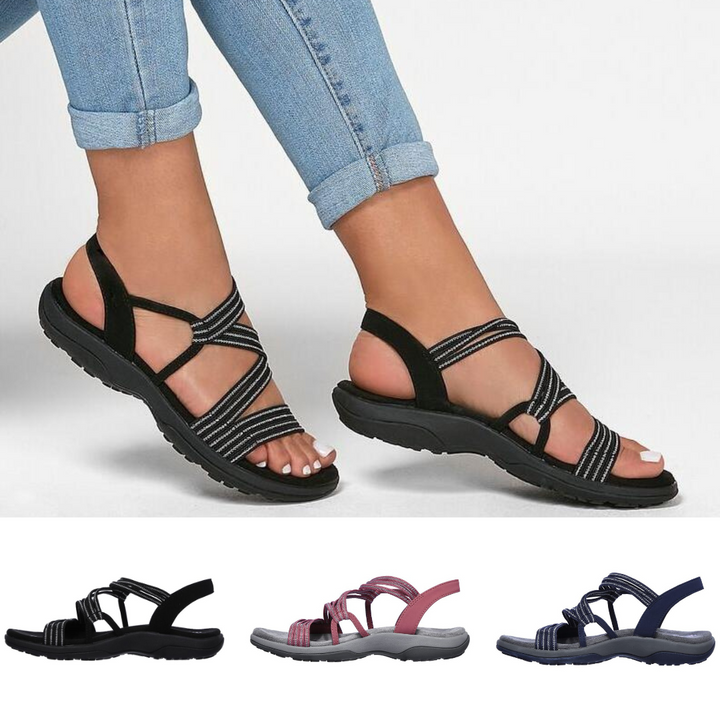 Drune | Sandalen Slipper Fußgewölbeunterstützung Sportsandalen Damensandalen