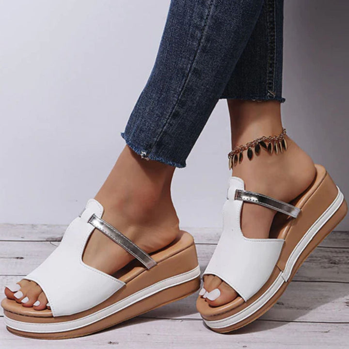 Drune | formbewusste, orthopädische Sandalen mit hohem Absatz