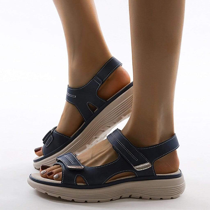 Orthopädische Sandalen - Leichte Klettsport-Sandalen für Frauen Drune