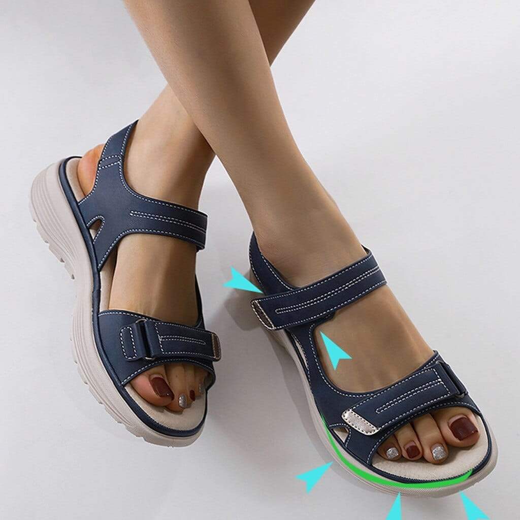 Orthopädische Sandalen - Leichte Klettsport-Sandalen für Frauen Drune